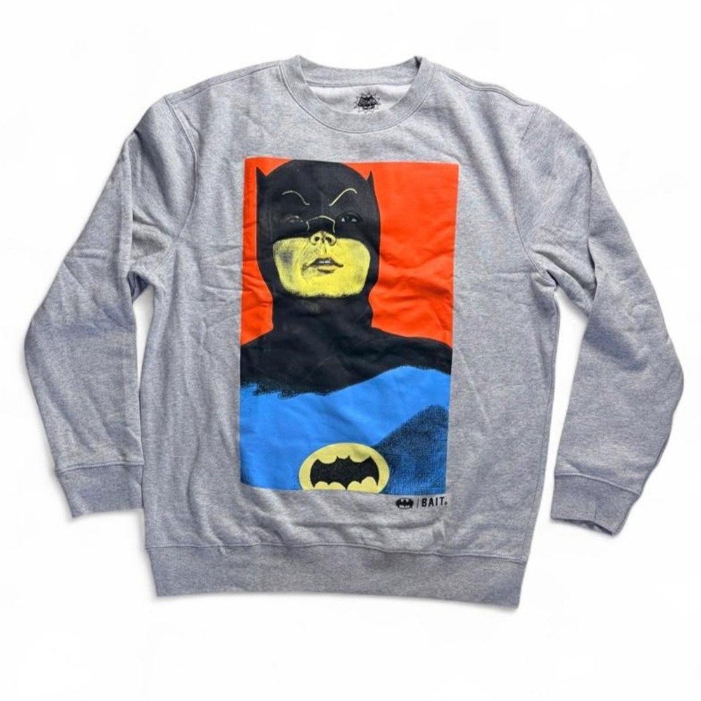 BAIT-Gray Batman crewneck graphic sweatshirt - NO TAGS